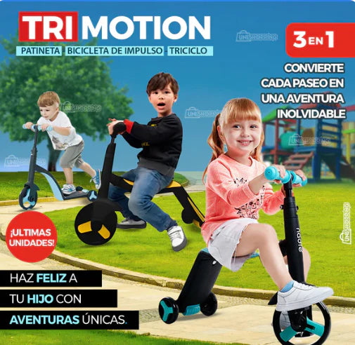 Scooter TriMotion I Patineta 3 En 1